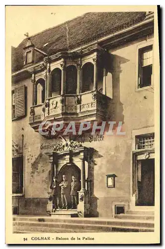 Cartes postales Colmar Balcon de la police