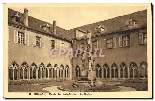 Cartes postales COLMAR Musee des Unterlinder Le Cloltre