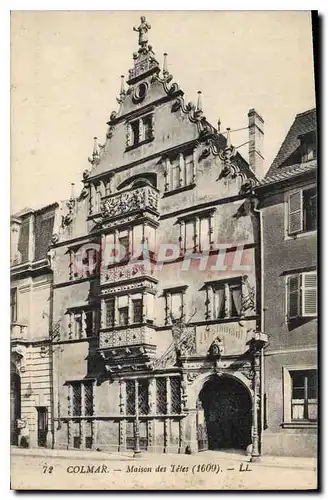 Cartes postales COLMAR Maison des tetes LL