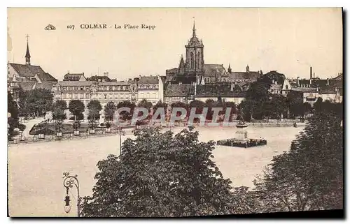 Cartes postales COLMAR La place Rapp