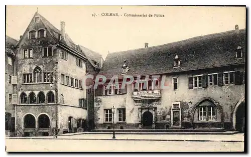 Cartes postales COLMAR Commissariat de police
