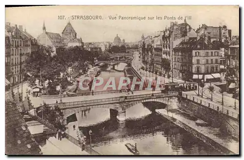 Ansichtskarte AK STRASBOURG Vue Panoramique sur les ponts de l'lll