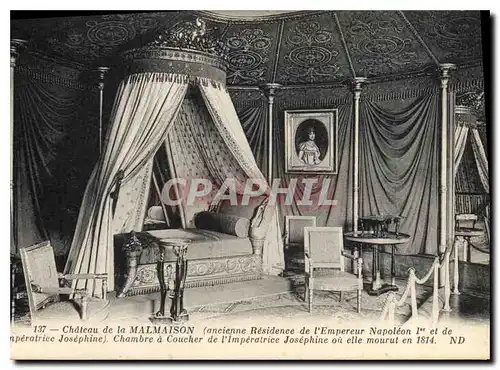 Ansichtskarte AK Ch�teau de la Malmaison Chambre a coucher de l'imperatrice Josephine