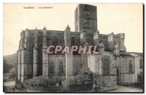 Ansichtskarte AK Lodeve la Cathedrale