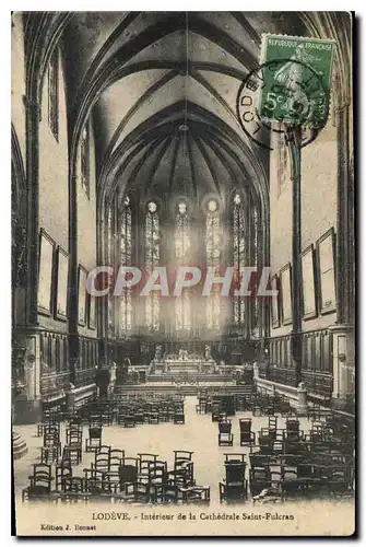 Cartes postales LODEVE Interieur de la Cathedrale Saint Fulcran