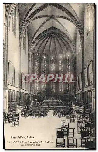 Cartes postales LODEVE Cathedrale st Fulcran Le Grand Choeur