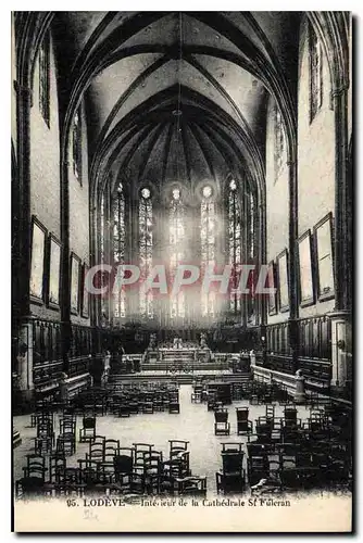 Ansichtskarte AK LODEVE Interieur du lu Cathedrale St Fuleran