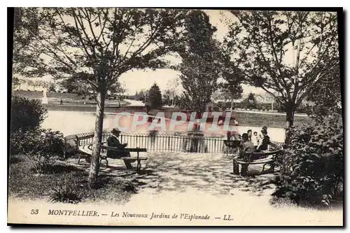 Cartes postales MONTPELLIER Les Nouveaux Jardins de l'esplanade LL