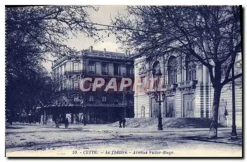 Cartes postales CETTE Le Theatre Avenue Victor Hugo