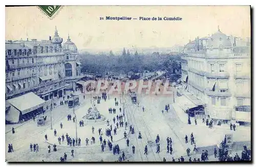 Cartes postales Montpellier Place de la Comedie