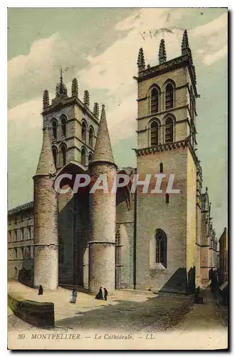 Cartes postales MONTPELLIER La Cathedrale LL