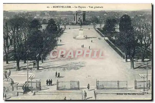 Cartes postales MONTPELLIER Le Peyrou Vue generale