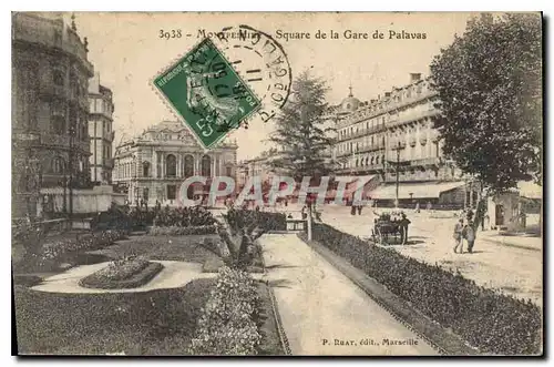 Cartes postales MONTPELLIER Square de la Gare de palavas