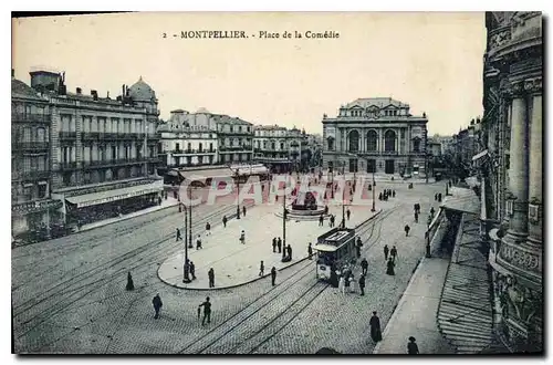 Cartes postales MONTPELLIER Place de la Comedie