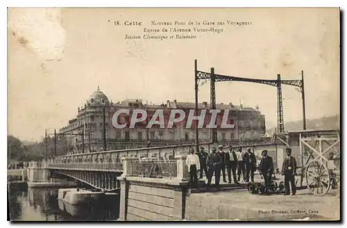 Ansichtskarte AK CETTE Nouveau pont de la Gare des Voyageurs Entree de l'avenue Victor Hugo