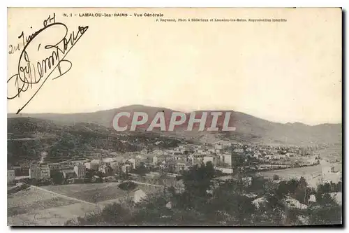 Cartes postales LAMALOU les RAINS Vue Generale