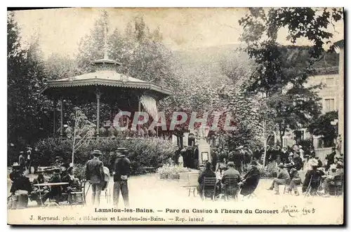 Cartes postales Lamalou les Bains parc du Casino a l'heure du Concert