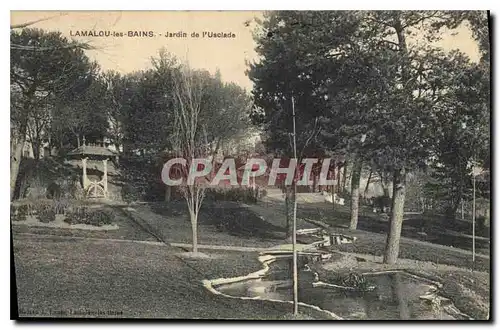 Ansichtskarte AK LAMALOU les BAINS Jardin de l'Usclade