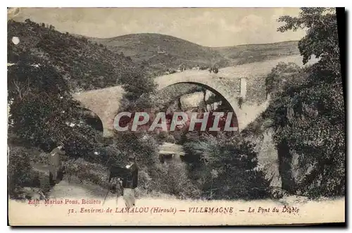 Cartes postales Environs de LAMALOU VILLEMAGNE Le pont du diable