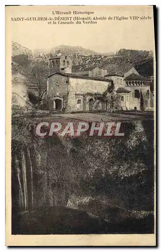 Cartes postales SAINT GUILHEM le DESERT Abside de I'Eglise VIII