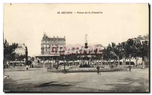 Cartes postales BEZIERS Place de la Citadelle