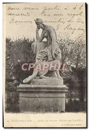 Cartes postales MONTPELLIER Jardin du peyrou Hecate par Varcelles