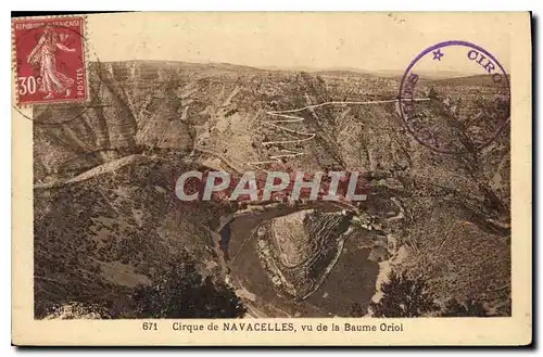 Cartes postales cirque de NAVACELES vu de la Baume Oriol