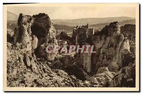 Ansichtskarte AK Cirque de Moureze Le village et les ruines du ch�teau