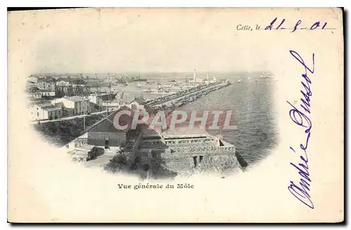 Cartes postales Vue generale du Mole Cette