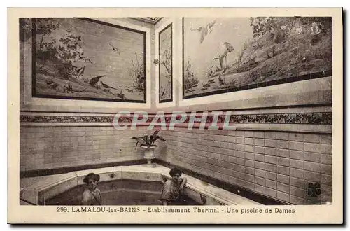 Cartes postales LAMALOU les BAINS Etblissement Thermal Une piscine de Dames