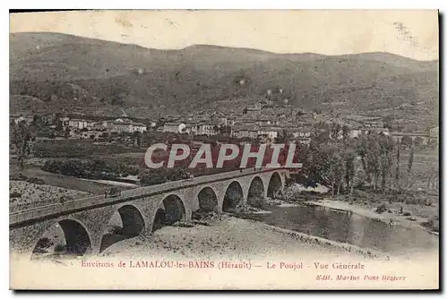 Cartes postales Environs de LAMALOU les BAINDS Le Poujol Vue generale