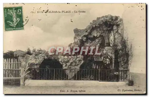 Cartes postales  ALRAS la PLAGE La Grotte