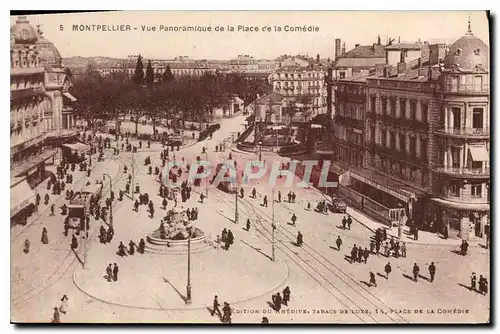 Cartes postales MONTPELLIER Vue Panoramioue de la place de la comedie