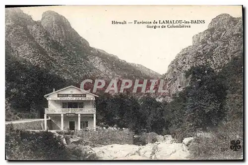 Ansichtskarte AK Environs de LAMALOU les BAINS Gorges de Colombieres Hotel des sources