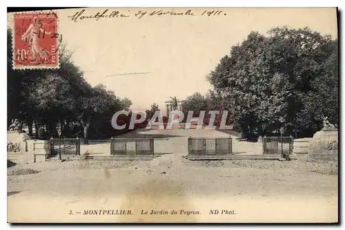 Ansichtskarte AK MONTPELLIER Le Jardin du Peyrou