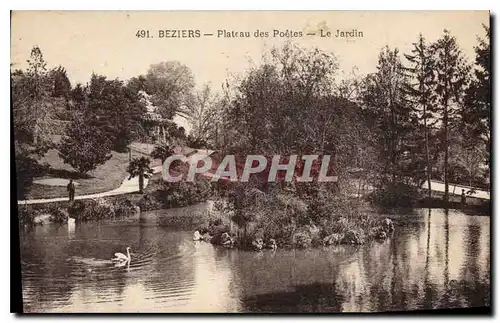 Cartes postales BEZIERS Plateau des poetes Le Jardin