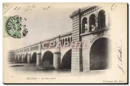 Cartes postales BEZIERS Le Pont Canal