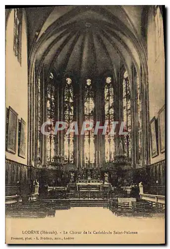 Cartes postales LODEVE Le Choeur de la Cathedrale Saint Fulcran