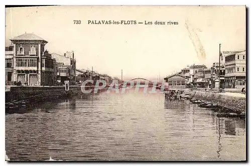 Cartes postales PALAVAS les FLOTS Les deux rives