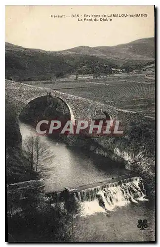 Ansichtskarte AK Environs de LAMALOU les BAINS Le Pont du Diable