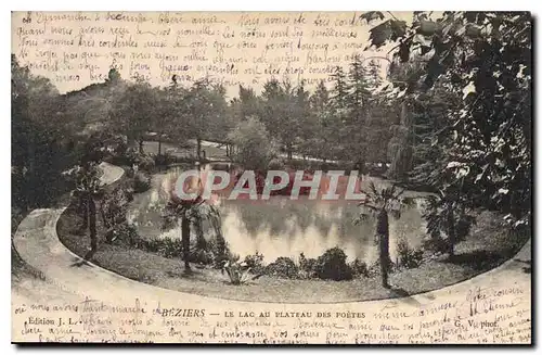 Ansichtskarte AK BEZIERS LE LAC AU PLATEAU DES POETES