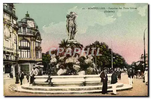 Cartes postales MONTPELLIER Fontaine des Trois Graces