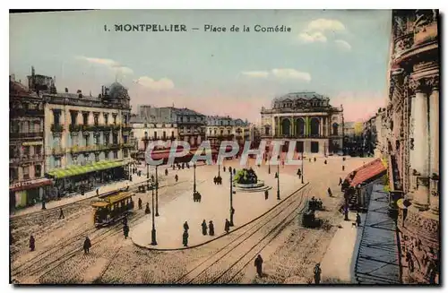 Cartes postales MONTPELLIER Place de la Comedie