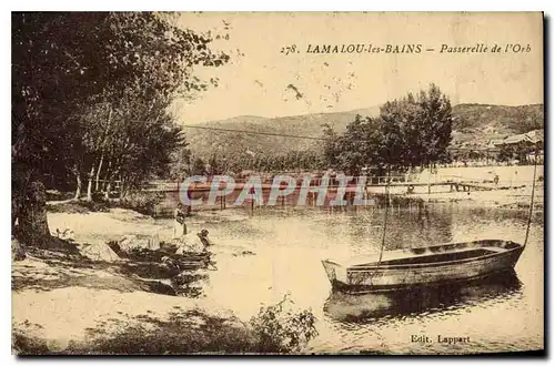 Cartes postales LAMALOU les BAINS Passerelle de I'Orb