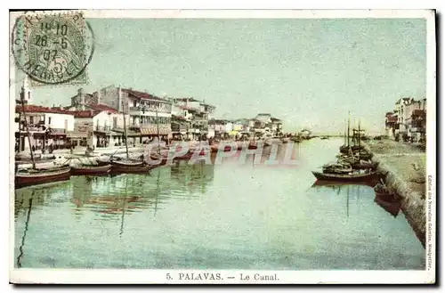 Cartes postales PALAVAS Le Canal