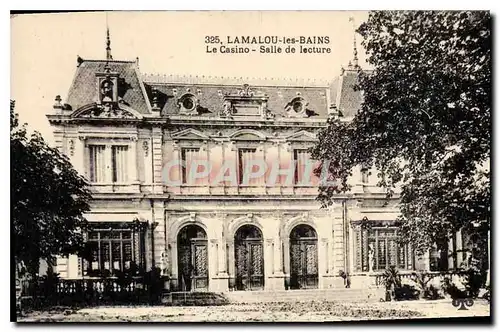 Cartes postales LAMALOU les BAINS Le Casino Salle de lecture