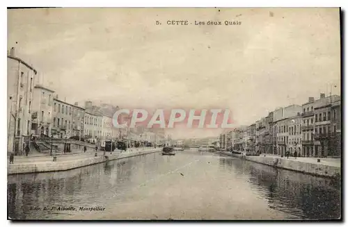 Cartes postales CETTE Les deux Quais