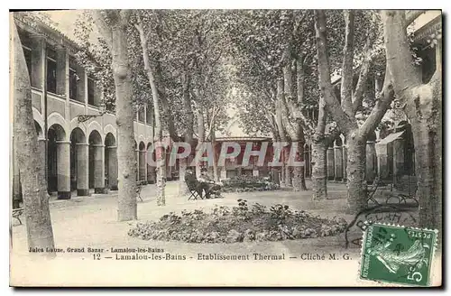 Cartes postales Lamalou les Bains Etablissement Thermal