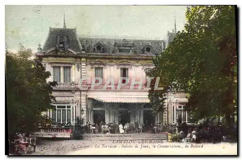Cartes postales LAMALOU LES BAINS La Therrasse salons de Jeux le Conversation de Billard