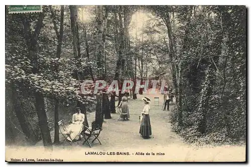 Cartes postales LAMALOU LES BAINS Allee de la mine